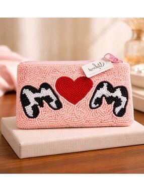 Viola Beaded Mom Coin Purse Pouch